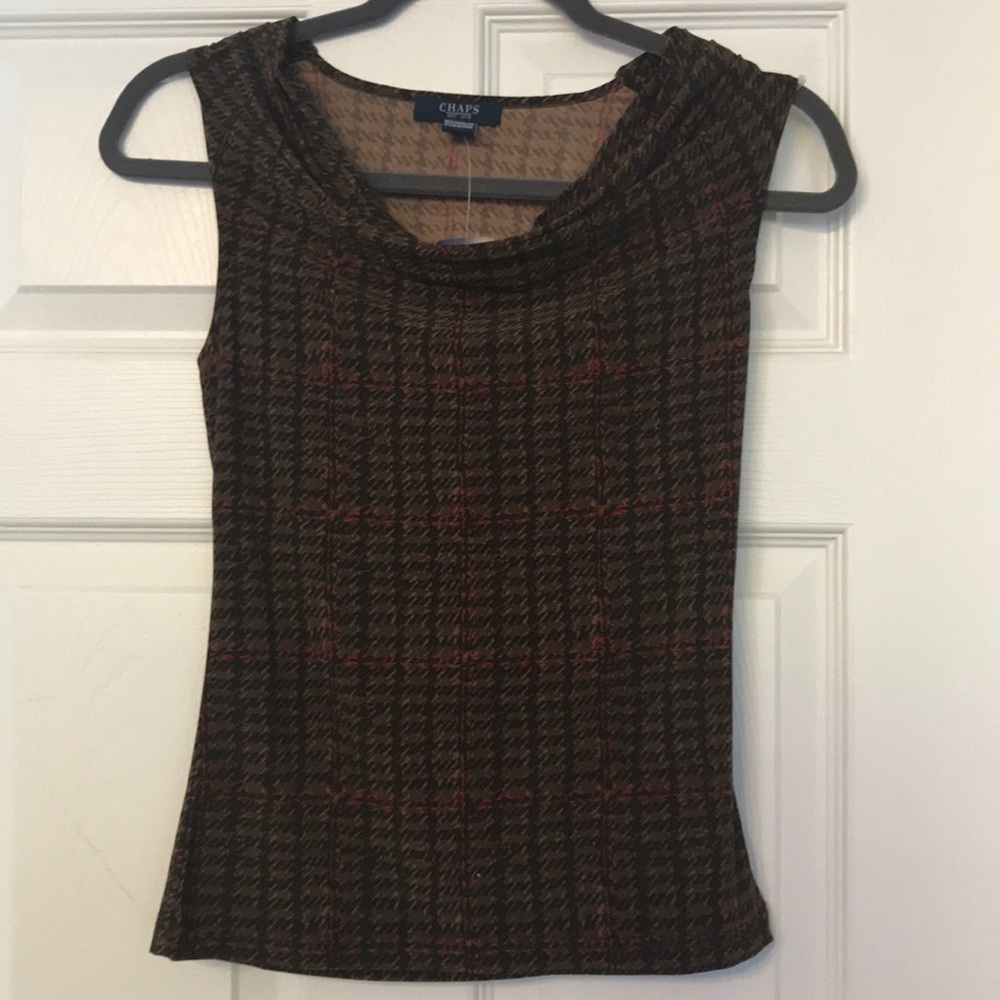 NWT Chaps Sleeveless Blouse